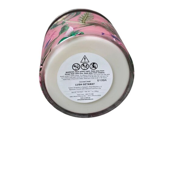 GooseCreek Lush Getaway Soy Wax Essential Oils Jar Candle NEW - Picture 3 of 5